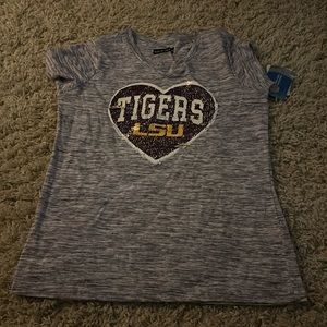 flip sequin lsu shirt